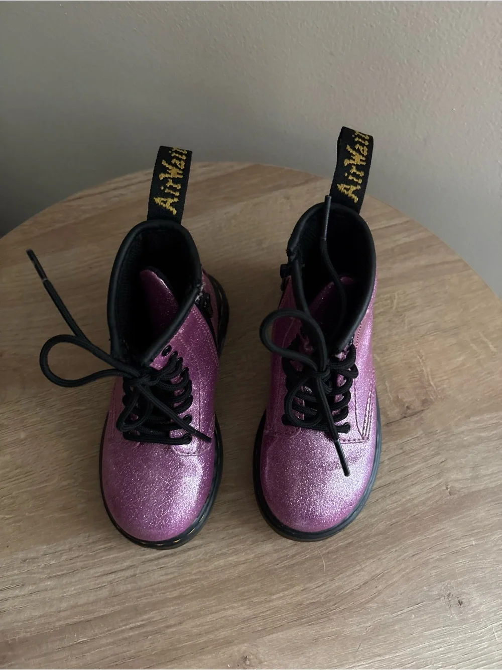 Dr. Martens 1460 Purple Glitter boots Toddler Size 8